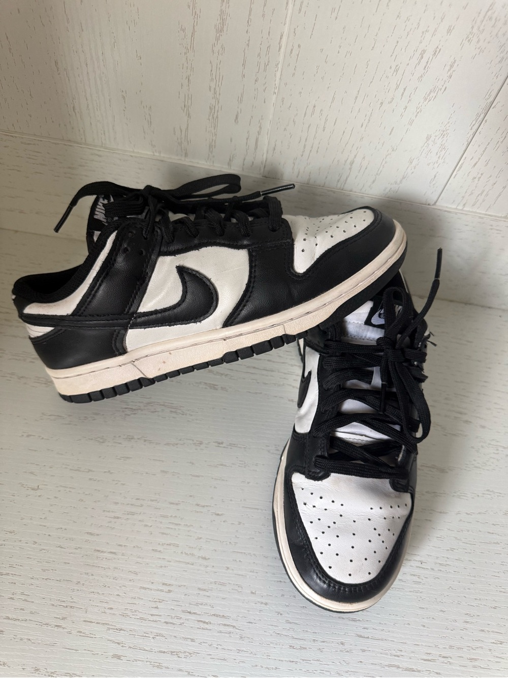 Nike Men’s Black and White Nike dunk low size 7.5 style DD1503-101